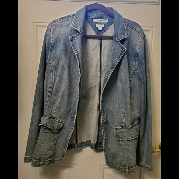 tommy hilfiger denim blazer